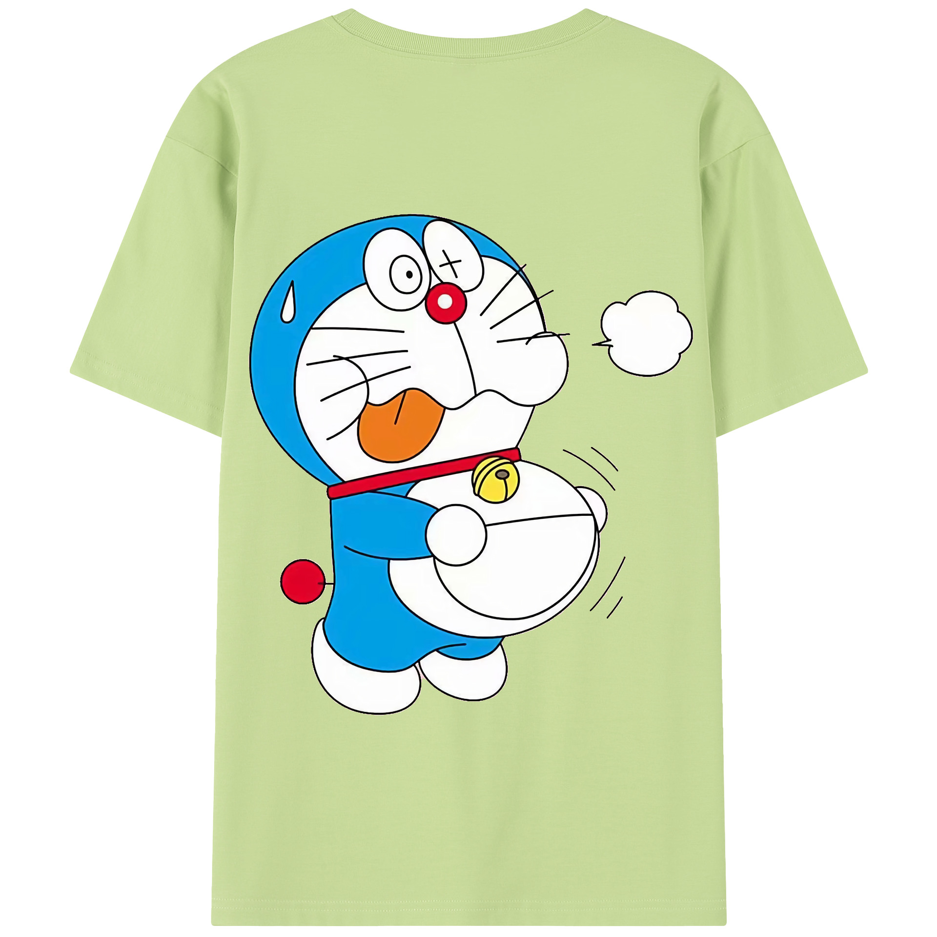 （画像用） ドラえもん Doraemon 綿100％半袖Tシャツ（背面プリント）